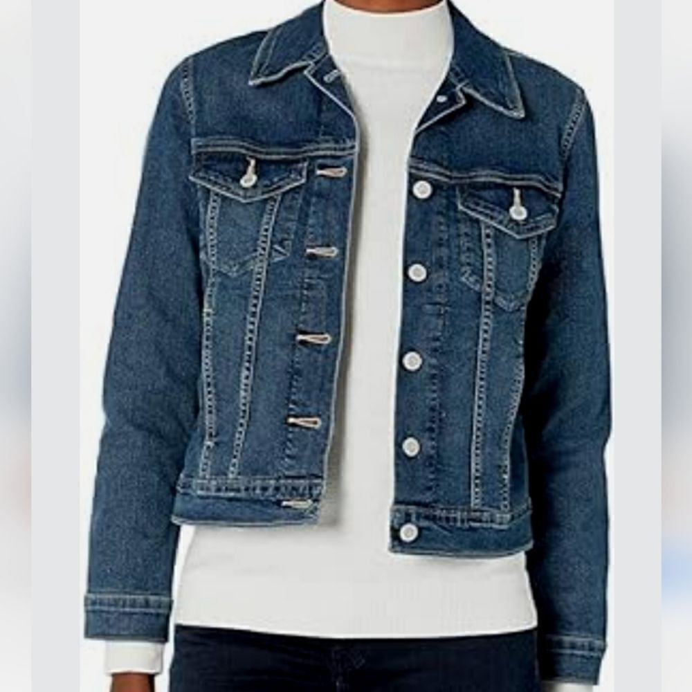 Levi's Strauss Signature Gold NWOT Distressed Trucker Denim Jean Jacket-Small